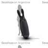 Lastick bala vibradora con forma conejo negro